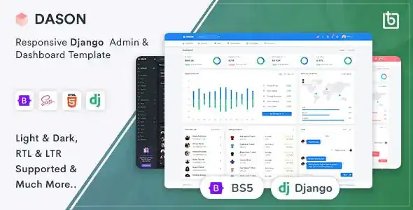 Dason – Django Admin & Dashboard Template