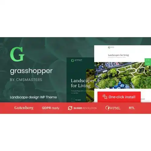 Grasshopper – Landscape Design and Gardening Services WP Theme v1.1.3